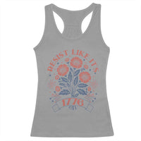 Resist Like its 1776 Racerback Tank Top Vintage Boho Floral Subtle 250th Anniversary