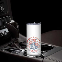Resist Like its 1776 Skinny Tumbler Vintage Boho Floral Subtle 250th Anniversary
