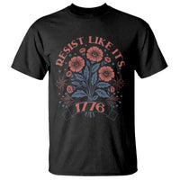 Resist Like its 1776 T Shirt Vintage Boho Floral Subtle 250th Anniversary