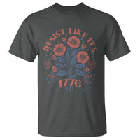 Resist Like its 1776 T Shirt Vintage Boho Floral Subtle 250th Anniversary