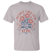 Resist Like its 1776 T Shirt Vintage Boho Floral Subtle 250th Anniversary