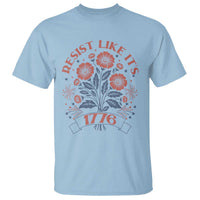 Resist Like its 1776 T Shirt Vintage Boho Floral Subtle 250th Anniversary