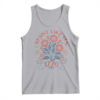 Resist Like its 1776 Tank Top Vintage Boho Floral Subtle 250th Anniversary