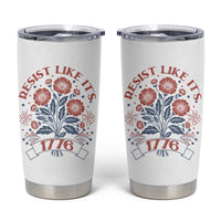 Resist Like its 1776 Tumbler Cup Vintage Boho Floral Subtle 250th Anniversary