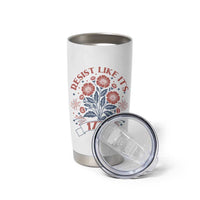 Resist Like its 1776 Tumbler Cup Vintage Boho Floral Subtle 250th Anniversary