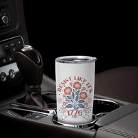 Resist Like its 1776 Tumbler Cup Vintage Boho Floral Subtle 250th Anniversary