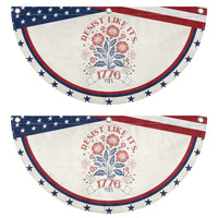Resist Like its 1776 Patriotic Fan Flag Vintage Boho Floral Subtle 250th Anniversary