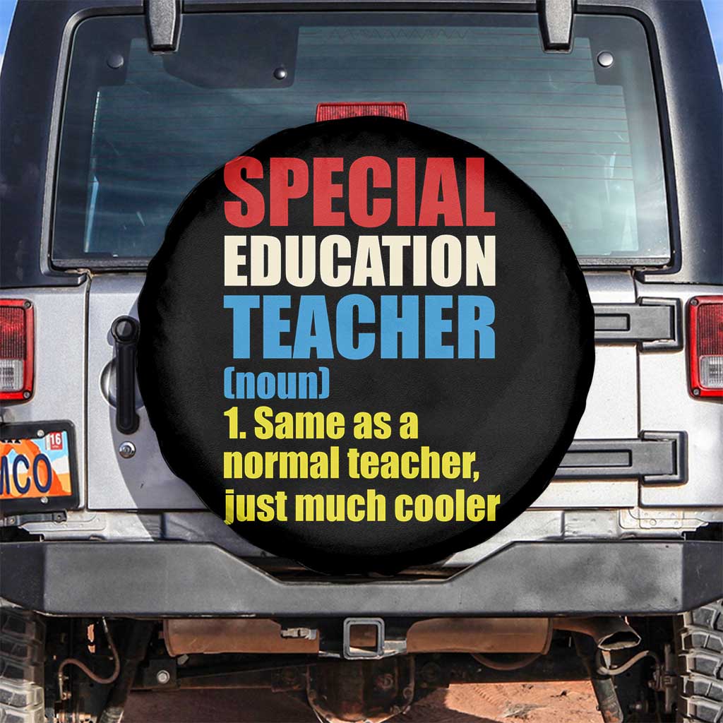 Special Education Teacher Definition Spare Tire Cover Funny Back to School