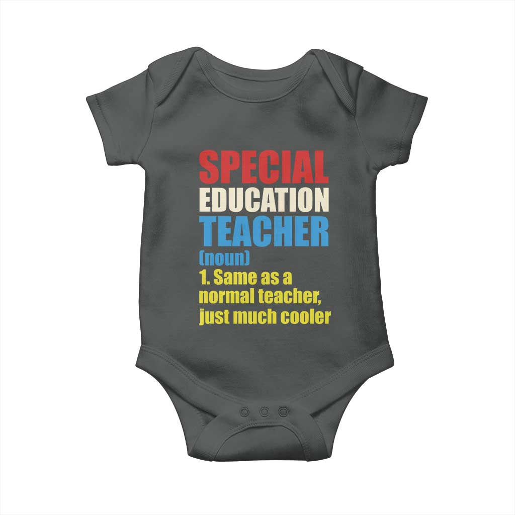 Special Education Teacher Definition Baby Onesie Funny Back to School