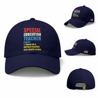 Special Education Teacher Definition Baseball Cap Funny Back to School