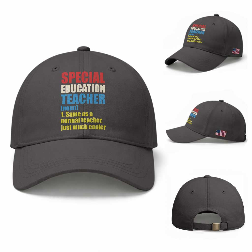Special Education Teacher Definition Baseball Cap Funny Back to School