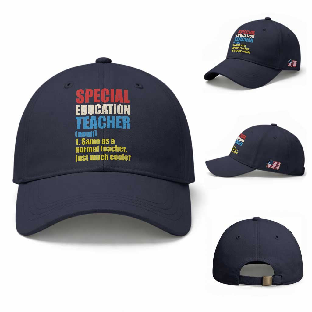 Special Education Teacher Definition Baseball Cap Funny Back to School