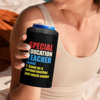 Special Education Teacher Definition 4 in 1 Can Cooler Tumbler Funny Back to School
