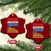 Special Education Teacher Definition Ceramic Ornament Funny Back to School