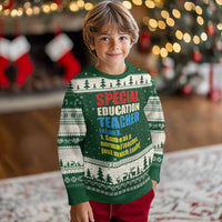 Special Education Teacher Definition Ugly Christmas Sweater Funny Back to School
