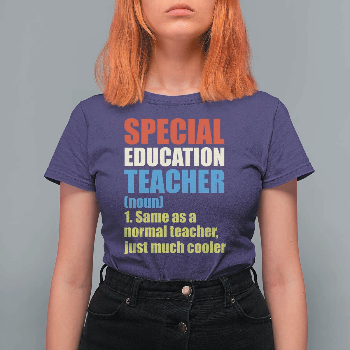 Special Education Teacher Definition T Shirt For Women Funny Back to School
