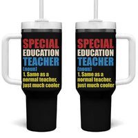 Special Education Teacher Definition Tumbler With Handle Funny Back to School