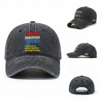 Special Education Teacher Definition Washed Cotton Baseball Cap Funny Back to School