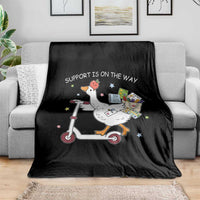 Special Education SPED Teacher Goose Scooter Throw Blanket Support Is On The Way