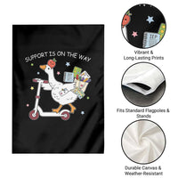 Special Education SPED Teacher Goose Scooter Garden Flag Support Is On The Way