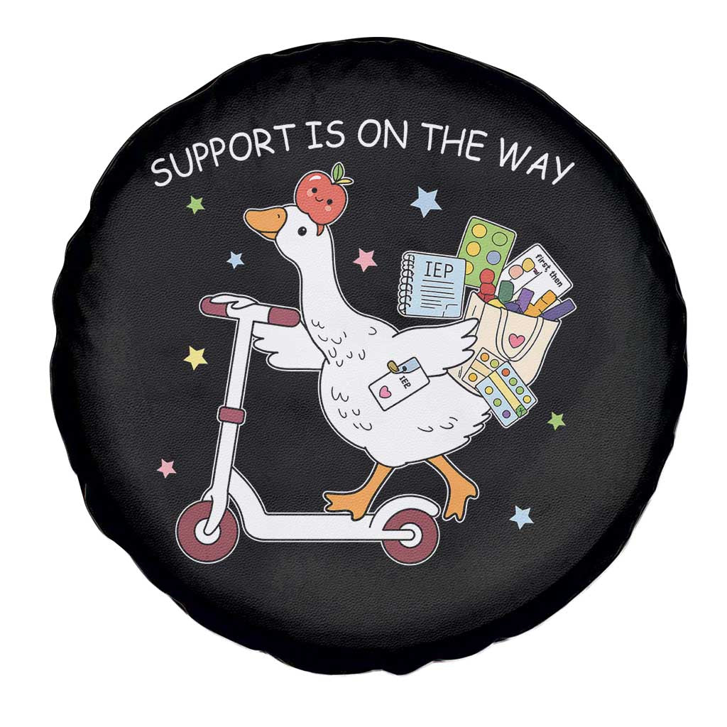 Special Education SPED Teacher Goose Scooter Spare Tire Cover Support Is On The Way