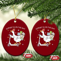 Special Education SPED Teacher Goose Scooter Ceramic Ornament Support Is On The Way