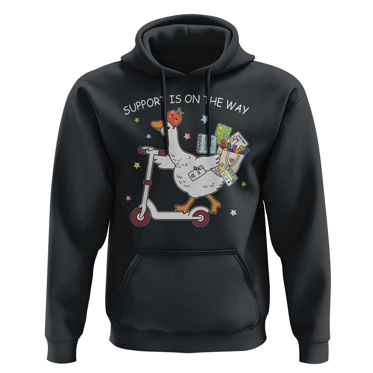 Special Education SPED Teacher Goose Scooter Hoodie Support Is On The Way