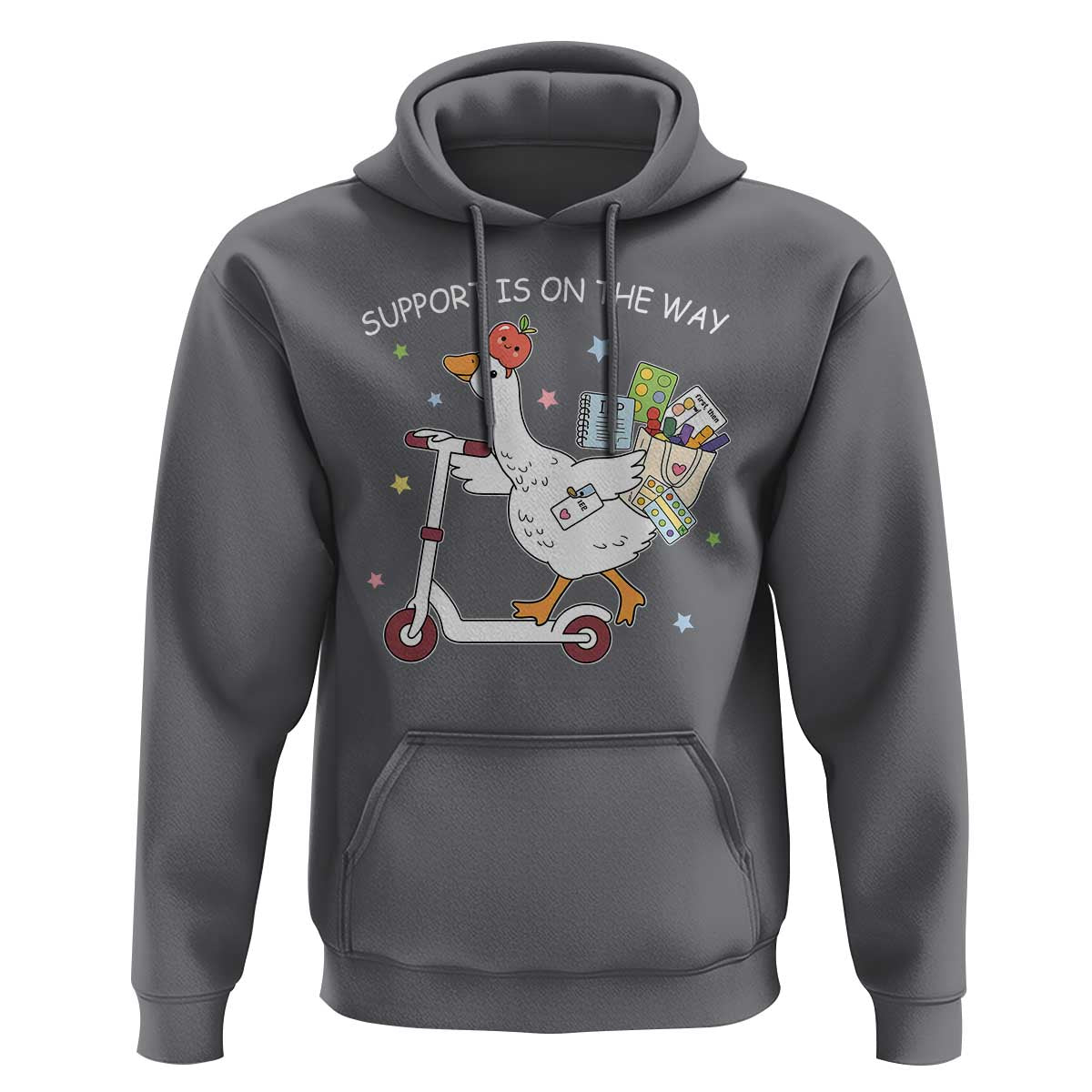 Special Education SPED Teacher Goose Scooter Hoodie Support Is On The Way
