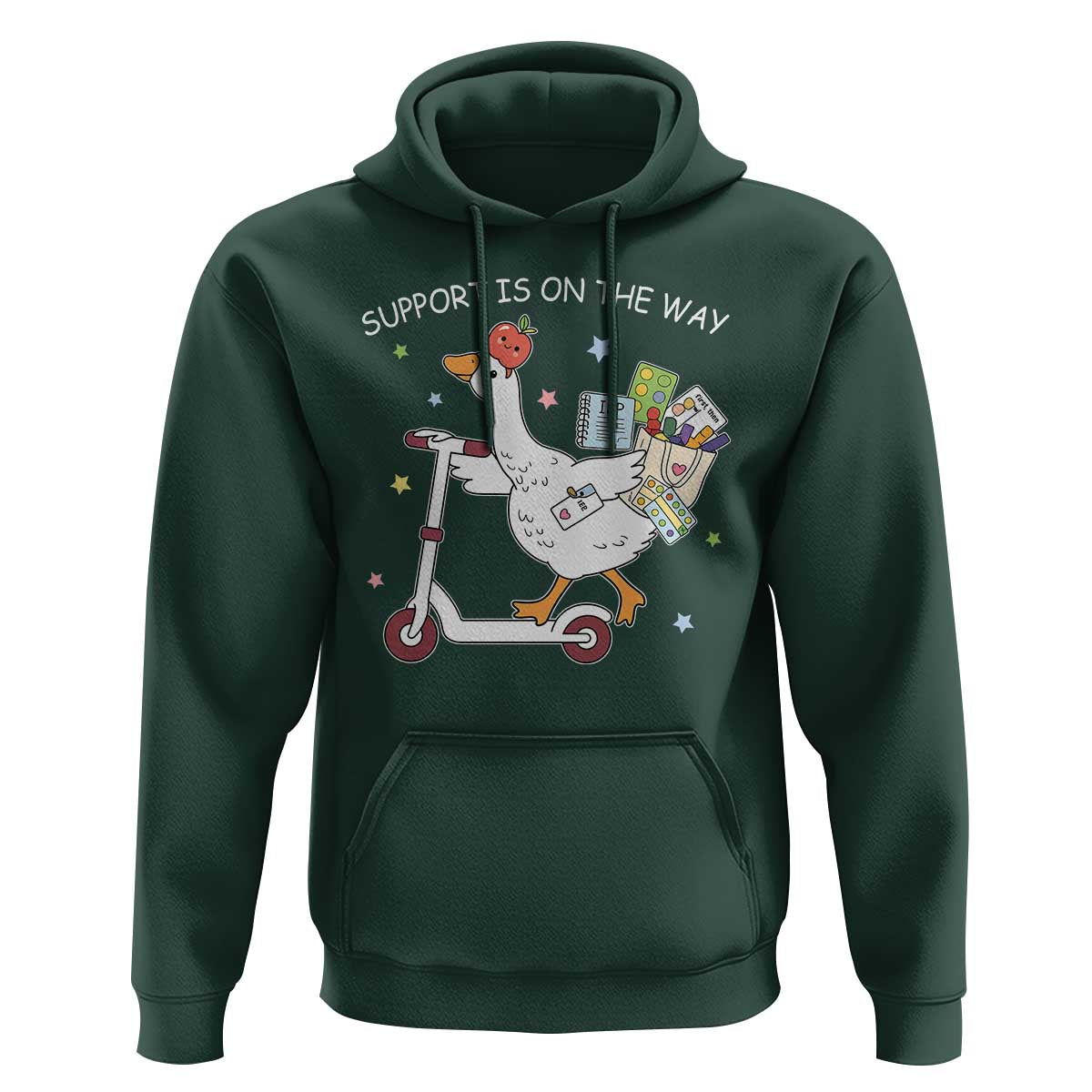 Special Education SPED Teacher Goose Scooter Hoodie Support Is On The Way