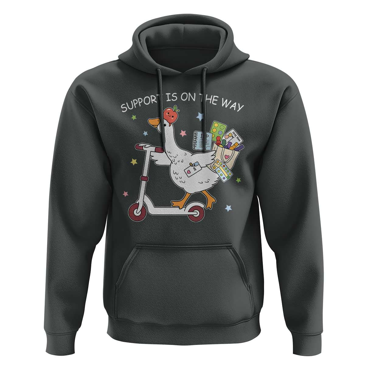 Special Education SPED Teacher Goose Scooter Hoodie Support Is On The Way