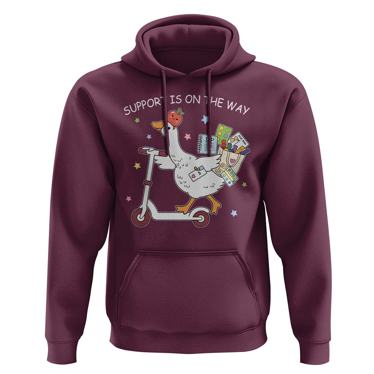 Special Education SPED Teacher Goose Scooter Hoodie Support Is On The Way