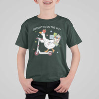Special Education SPED Teacher Goose Scooter T Shirt For Kid Support Is On The Way