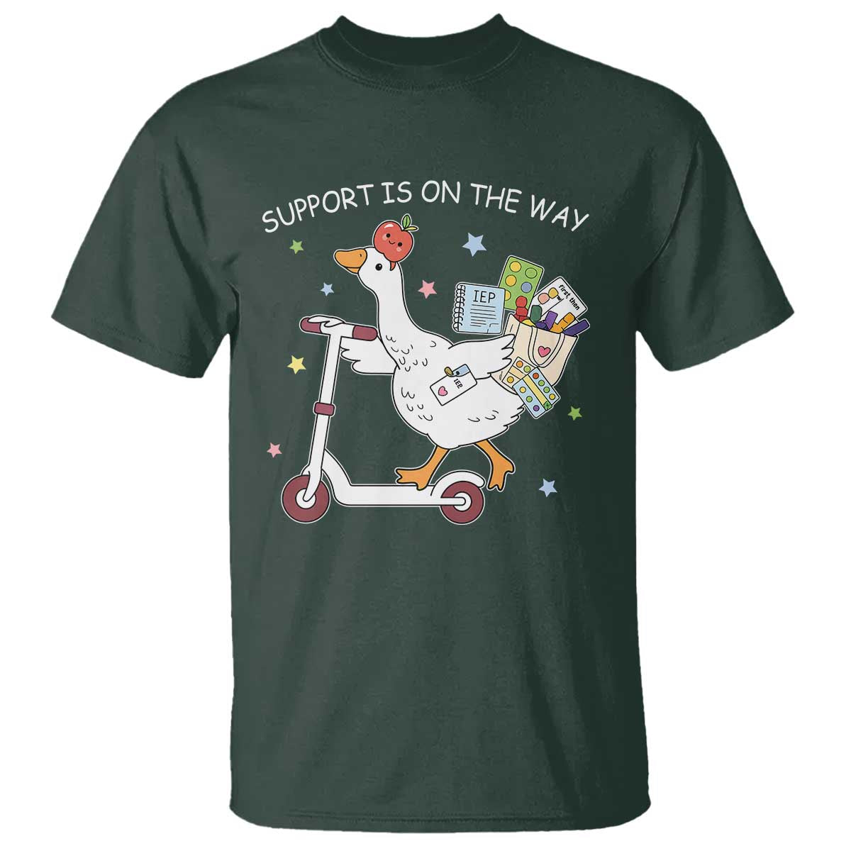 Special Education SPED Teacher Goose Scooter T Shirt Support Is On The Way