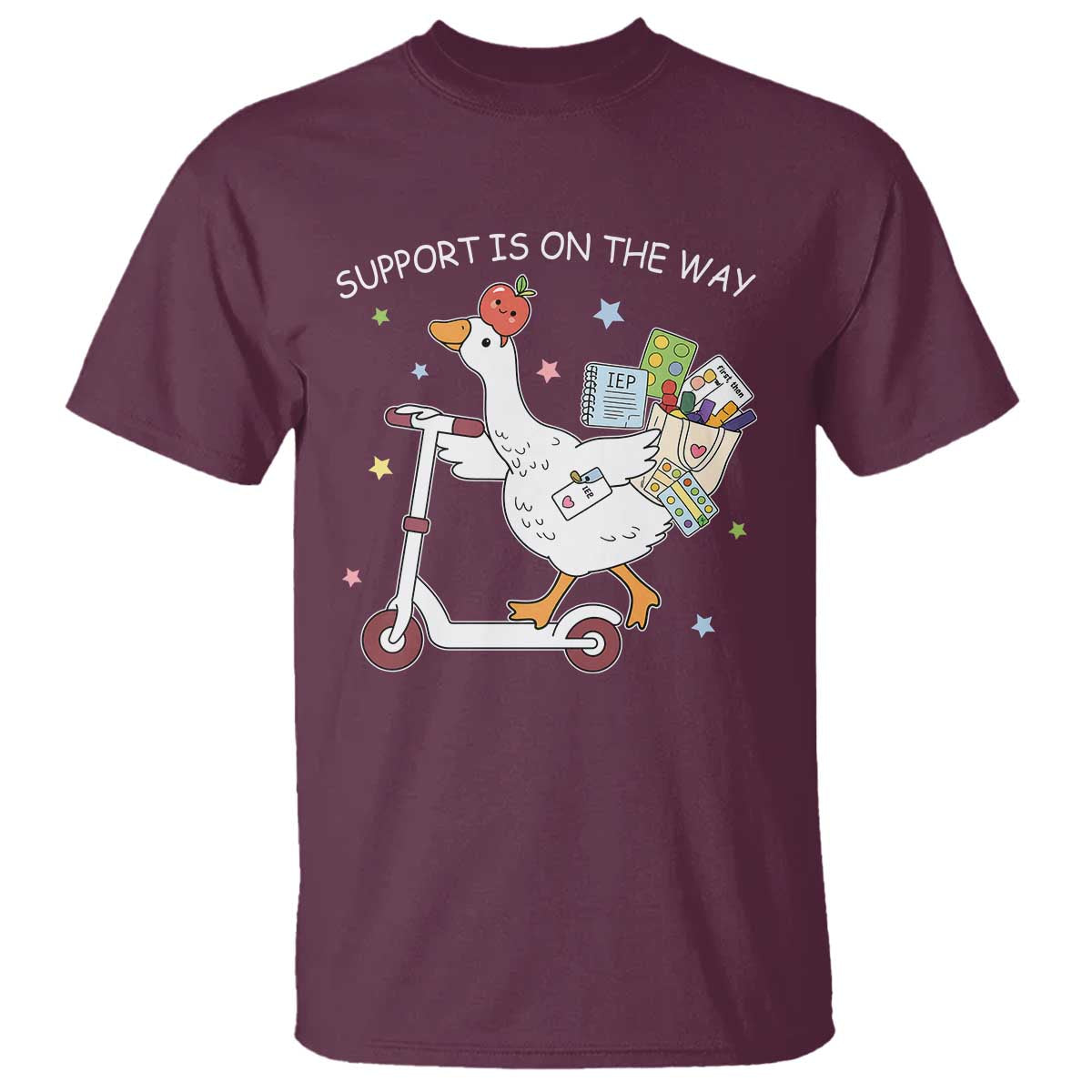 Special Education SPED Teacher Goose Scooter T Shirt Support Is On The Way