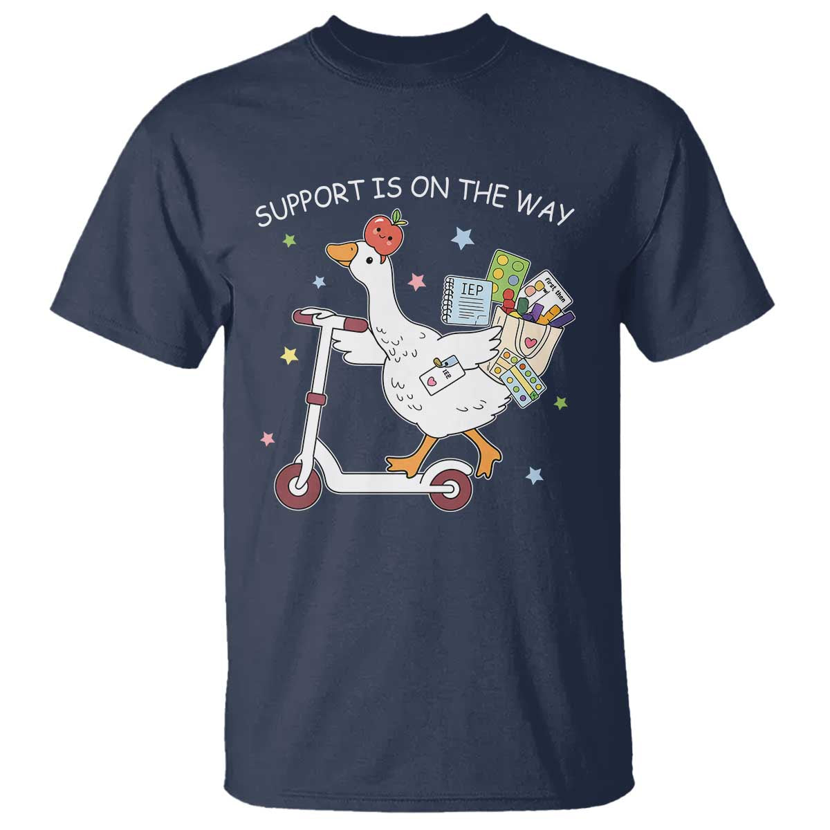 Special Education SPED Teacher Goose Scooter T Shirt Support Is On The Way