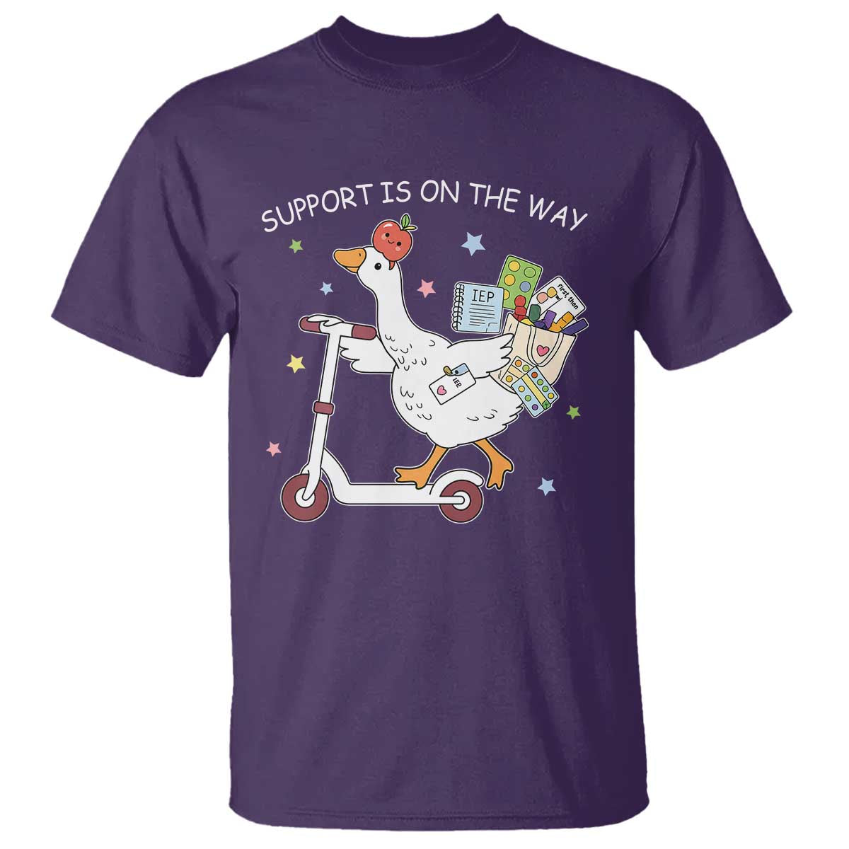 Special Education SPED Teacher Goose Scooter T Shirt Support Is On The Way