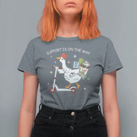 Special Education SPED Teacher Goose Scooter T Shirt For Women Support Is On The Way