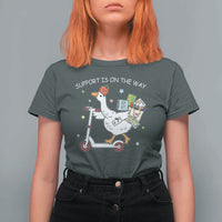 Special Education SPED Teacher Goose Scooter T Shirt For Women Support Is On The Way