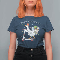 Special Education SPED Teacher Goose Scooter T Shirt For Women Support Is On The Way