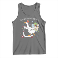 Special Education SPED Teacher Goose Scooter Tank Top Support Is On The Way