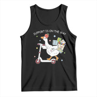 Special Education SPED Teacher Goose Scooter Tank Top Support Is On The Way