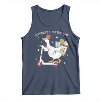 Special Education SPED Teacher Goose Scooter Tank Top Support Is On The Way