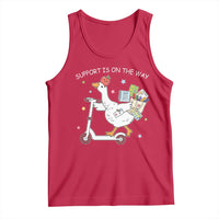 Special Education SPED Teacher Goose Scooter Tank Top Support Is On The Way