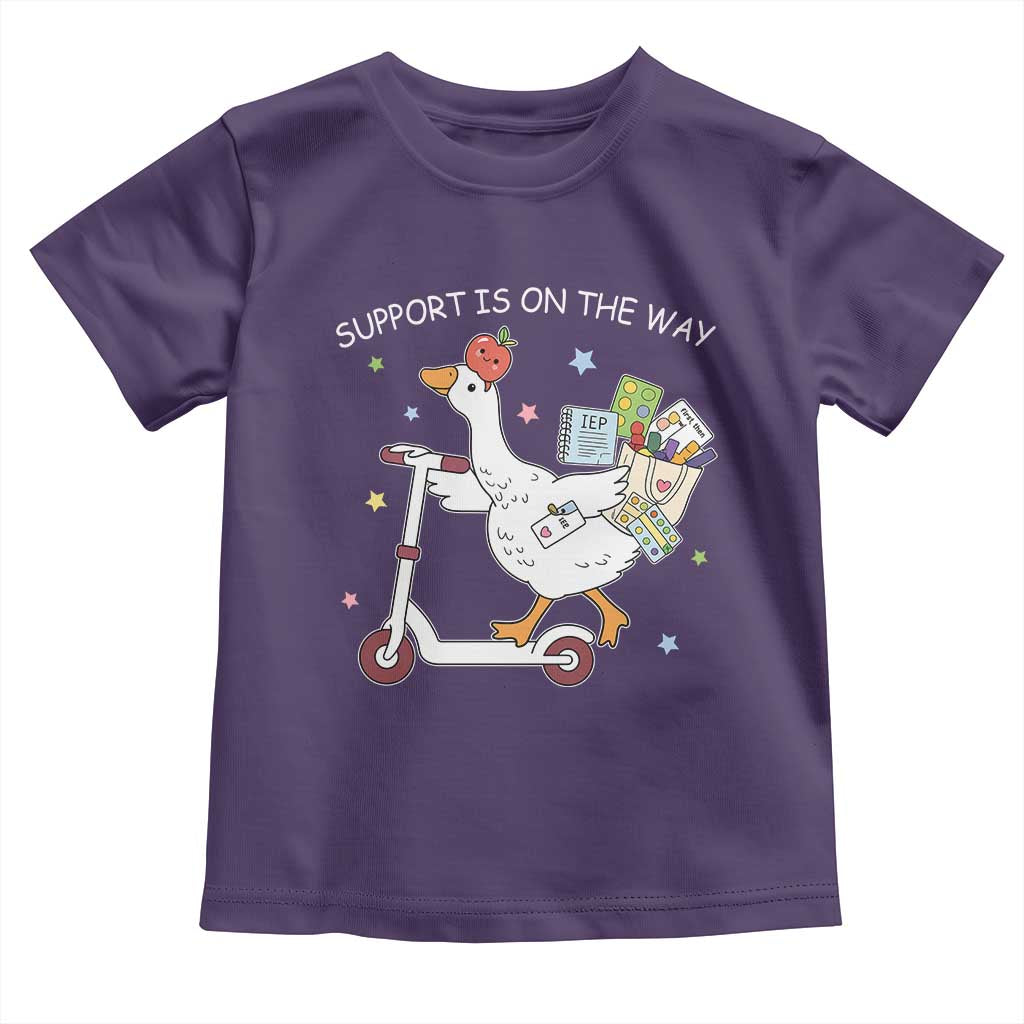 Special Education SPED Teacher Goose Scooter Toddler T Shirt Support Is On The Way