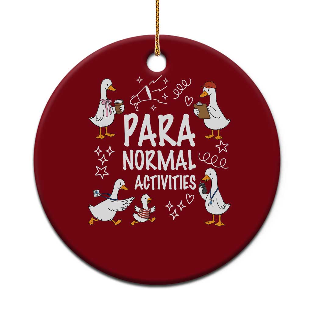 Silly Goose Para Normal Activities Ceramic Ornament Funny SPED Teachers Aide Para Normal Activities