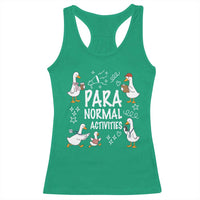 Silly Goose Para Normal Activities Racerback Tank Top Funny SPED Teachers Aide Para Normal Activities