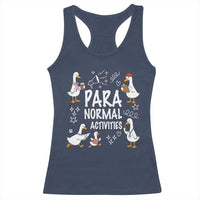 Silly Goose Para Normal Activities Racerback Tank Top Funny SPED Teachers Aide Para Normal Activities