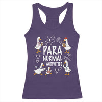 Silly Goose Para Normal Activities Racerback Tank Top Funny SPED Teachers Aide Para Normal Activities