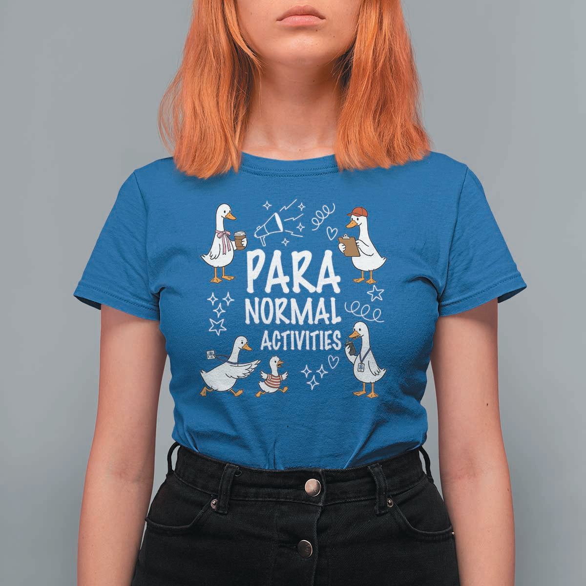Silly Goose Para Normal Activities T Shirt For Women Funny SPED Teachers Aide Para Normal Activities