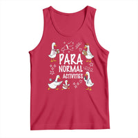 Silly Goose Para Normal Activities Tank Top Funny SPED Teachers Aide Para Normal Activities